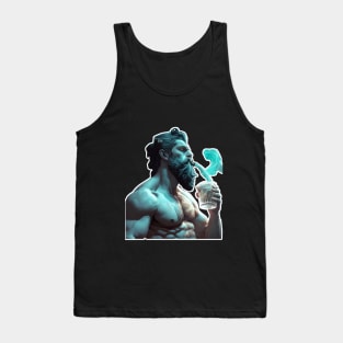 Raise a Toast to the Gods: Zeus Chugging T-Shirt Tank Top